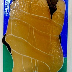 4 Akt hockend ca 42x32cm Kleinserie